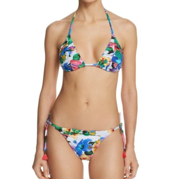 Nanette Lepore 2PC Bikini Set Tropical Swim Bikini Bottom & Top 8 / 10 - Picture 1 of 10
